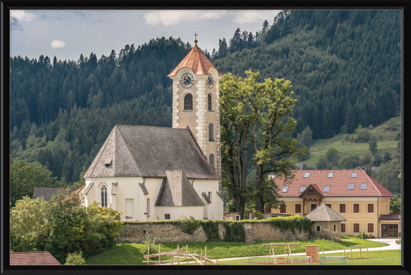 The Parish Church of Saint George in Frauenstein - Great Pictures Framed