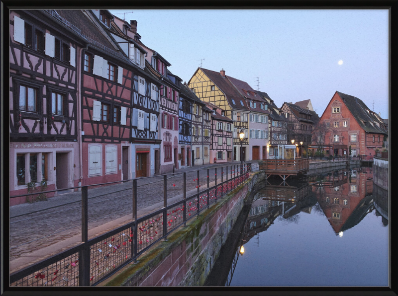 Petite Venise Depuis Le Pont de la Rue Des Écoles (Colmar) - Great Pictures Framed