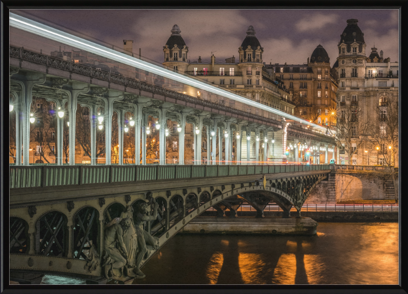 Pont de Bir-Hakeim and View on the 16th Arrondissement of Paris - Great Pictures Framed