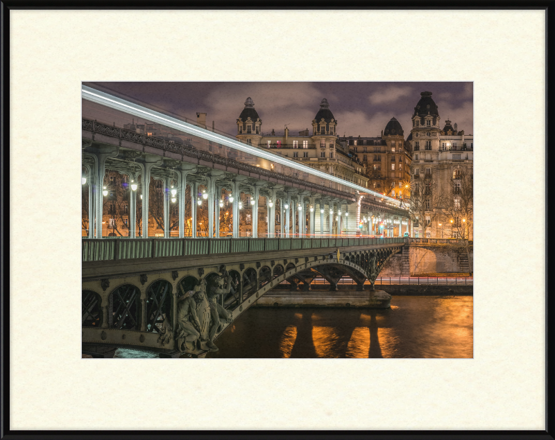 Pont de Bir-Hakeim and View on the 16th Arrondissement of Paris - Great Pictures Framed