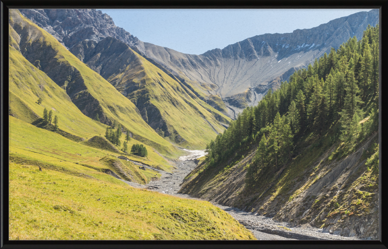 A Hike from Prasüras through the Val Trupchun to Alp Purcher - Great Pictures Framed