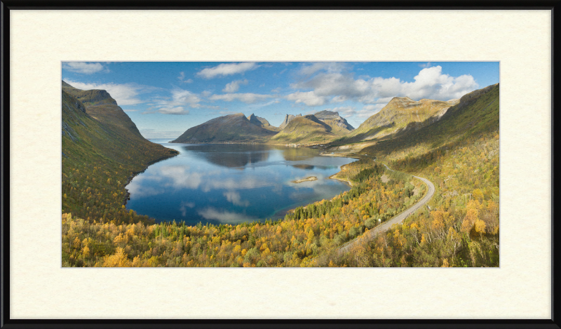 Wide View to Bergsbotn, Senja, Troms, Norway - Great Pictures Framed