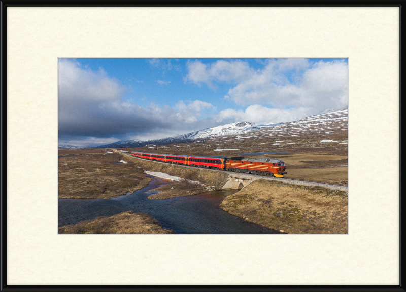 NSB Di 4 Nattog Saltfjellet - Great Pictures Framed