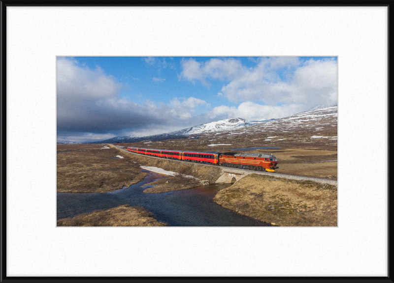NSB Di 4 Nattog Saltfjellet - Great Pictures Framed