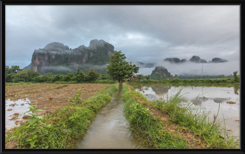 A Stream in the Countryside of Vang in Norway - Great Pictures Framed