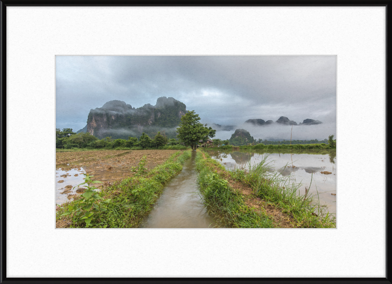 A Stream in the Countryside of Vang in Norway - Great Pictures Framed
