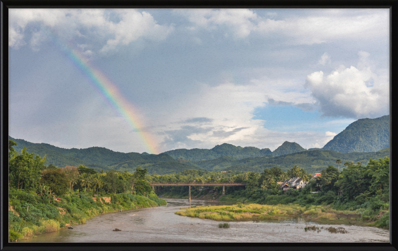 The Old Bridge of Luang Prabang, Laos - Great Pictures Framed