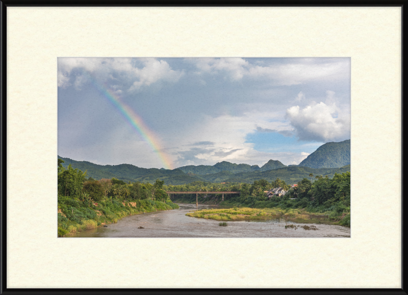 The Old Bridge of Luang Prabang, Laos - Great Pictures Framed