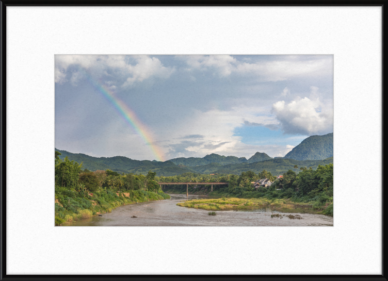 The Old Bridge of Luang Prabang, Laos - Great Pictures Framed
