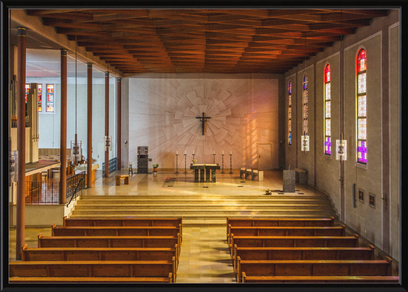 The Interior of BMV Church in Essen, Germany - Great Pictures Framed