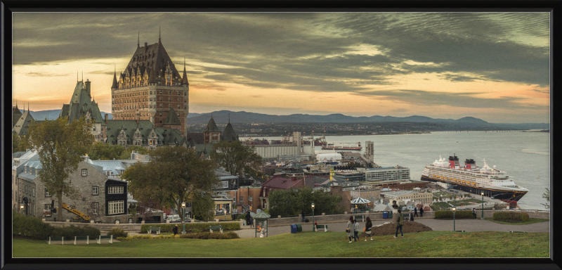 Château Frontenac and Surrounding City - Great Pictures Framed