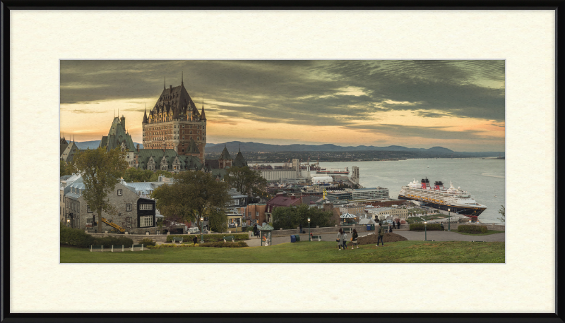 Château Frontenac and Surrounding City - Great Pictures Framed