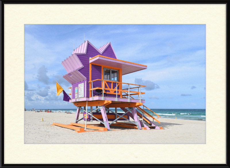 Lifeguard Stand, Miami Beach - Great Pictures Framed