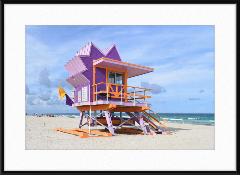 Lifeguard Stand, Miami Beach - Great Pictures Framed