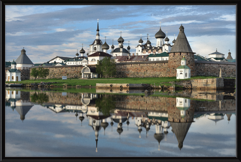 Fortress Wall and Domes of the Cathedrals of the Solovetsky Monastery - Great Pictures Framed
