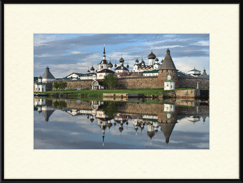 Fortress Wall and Domes of the Cathedrals of the Solovetsky Monastery - Great Pictures Framed