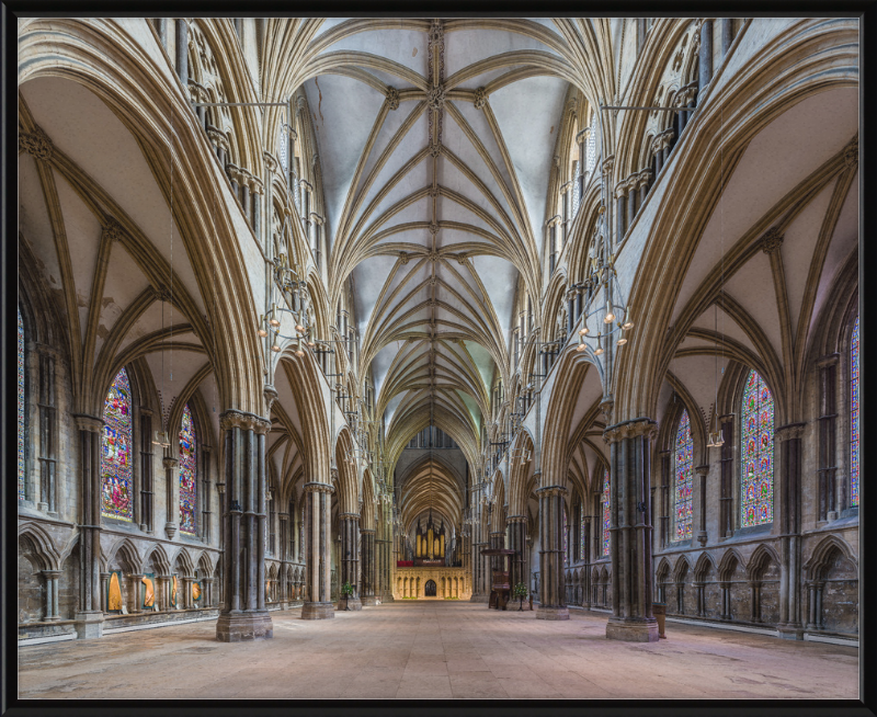 Lincoln Cathedral Nave 1, Lincolnshire, UK - Great Pictures Framed