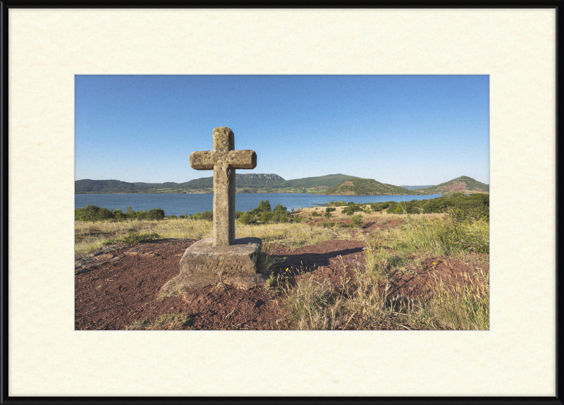 The Wooden Cross at Salagou Lake - Great Pictures Framed