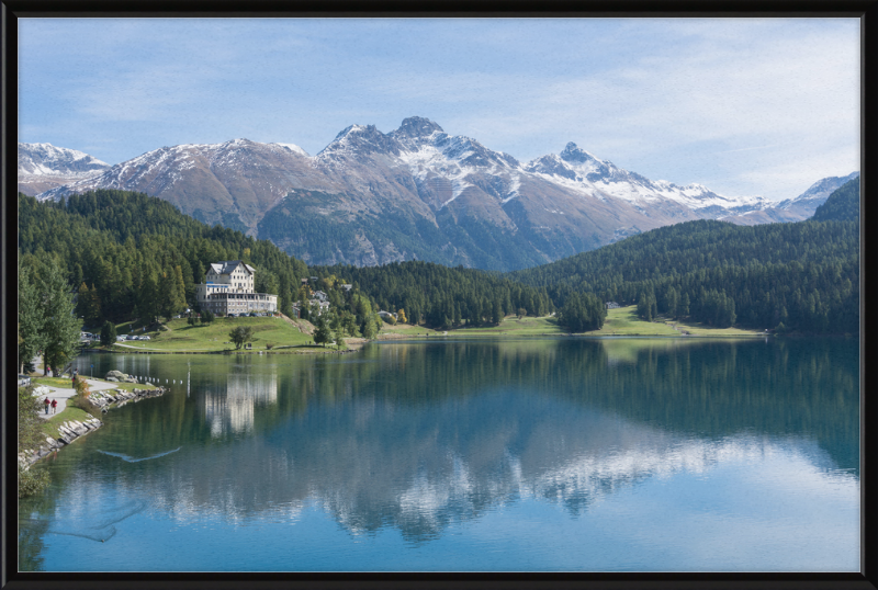 Sankt Moritz Lake Piz Muragl - Great Pictures Framed