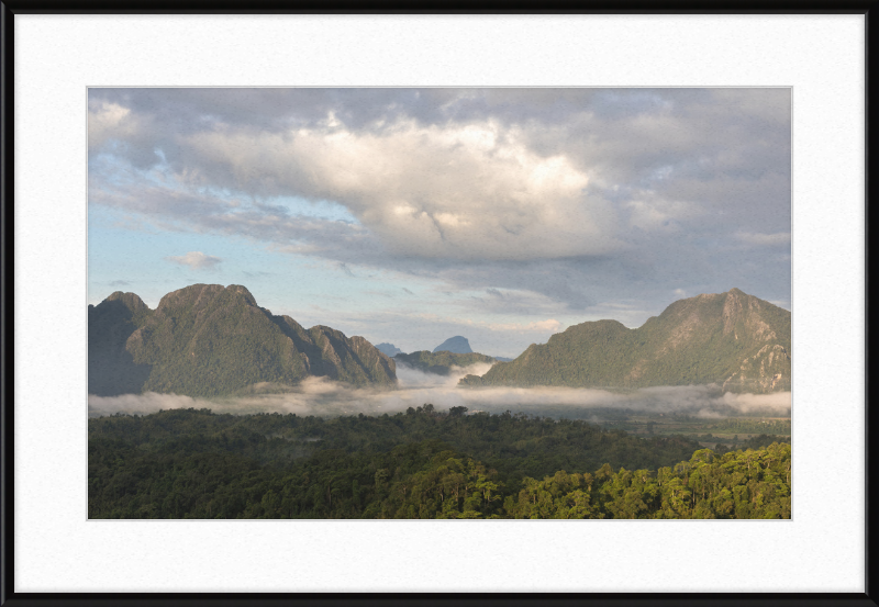 View from Mount Nam Xay, Vang Vieng, Laos - Great Pictures Framed