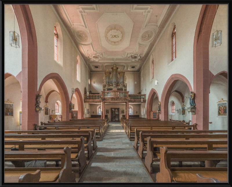 Mariä Geburt, Höchberg, Nave and Organ - Great Pictures Framed