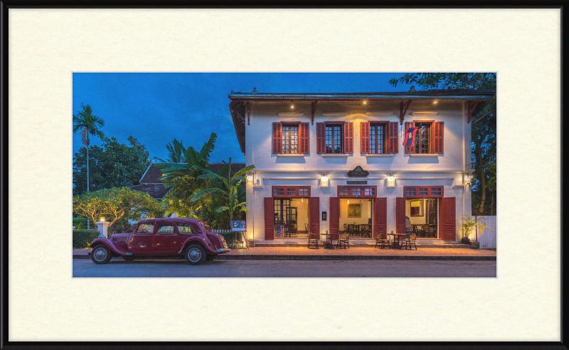 Red Citroen in Luang Prabang - Great Pictures Framed