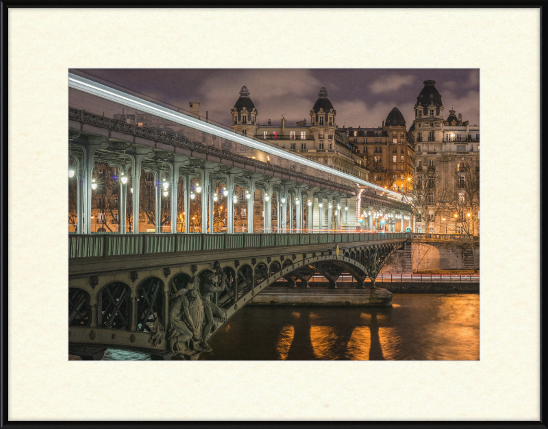 Pont de Bir-Hakeim and View on the 16th Arrondissement of Paris - Great Pictures Framed