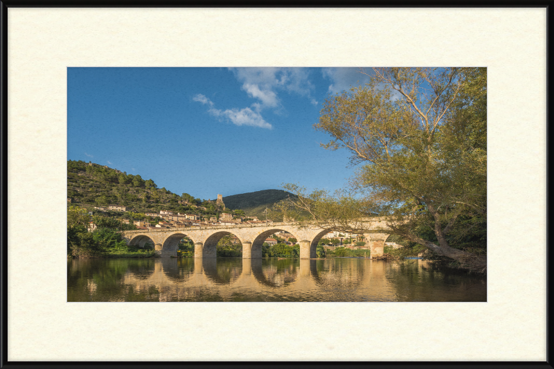 Pont sur l'Orb, Roquebrun - Great Pictures Framed