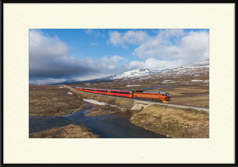 NSB Di 4 Nattog Saltfjellet - Great Pictures Framed