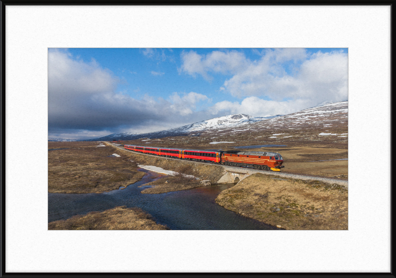 NSB Di 4 Nattog Saltfjellet - Great Pictures Framed