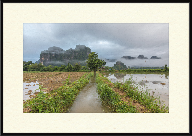 A Stream in the Countryside of Vang in Norway - Great Pictures Framed