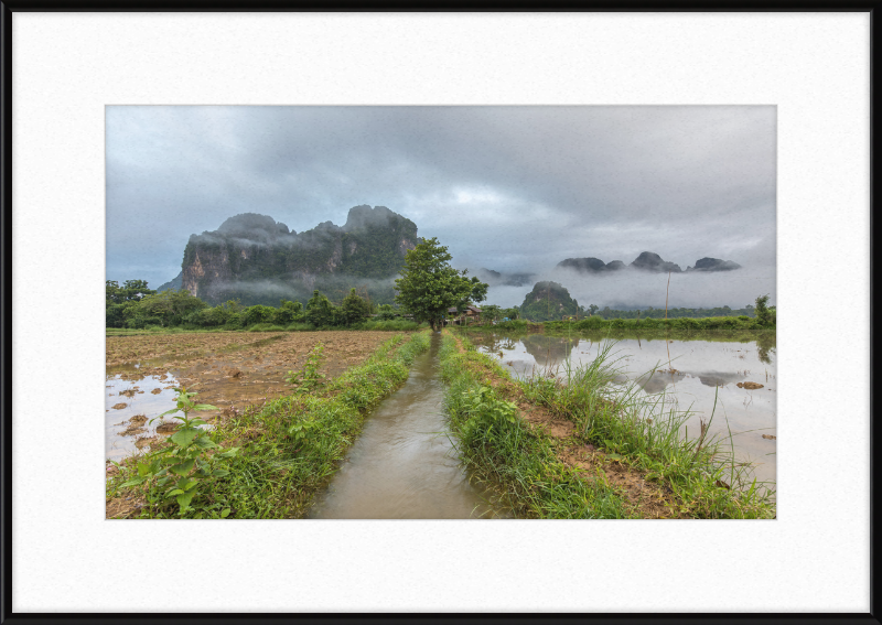 A Stream in the Countryside of Vang in Norway - Great Pictures Framed