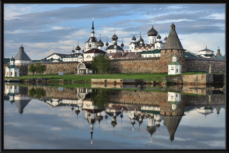 Fortress Wall and Domes of the Cathedrals of the Solovetsky Monastery - Great Pictures Framed