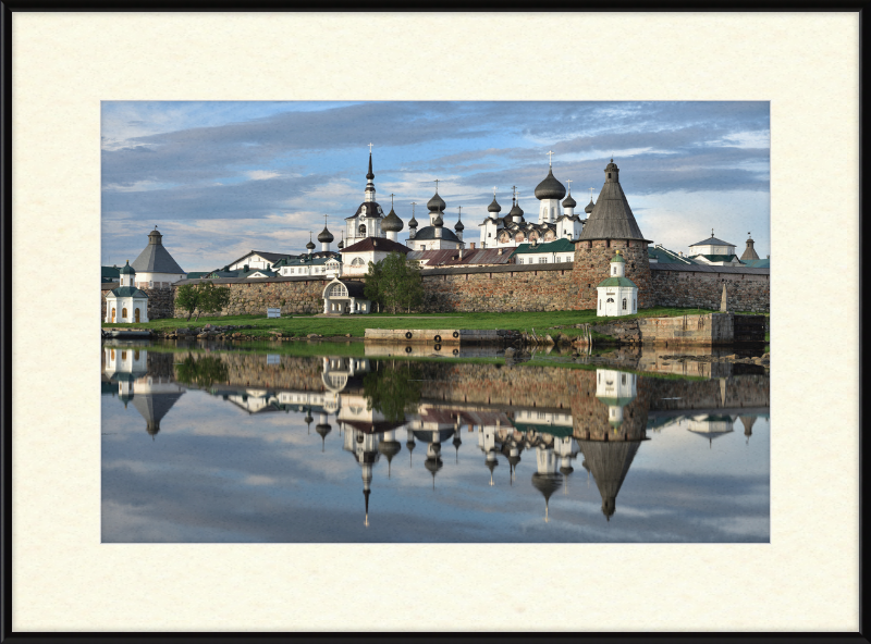 Fortress Wall and Domes of the Cathedrals of the Solovetsky Monastery - Great Pictures Framed