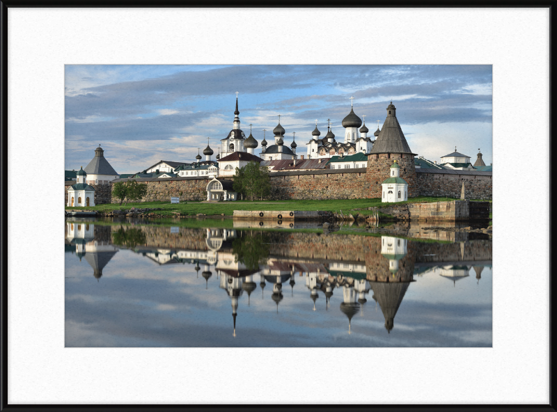 Fortress Wall and Domes of the Cathedrals of the Solovetsky Monastery - Great Pictures Framed