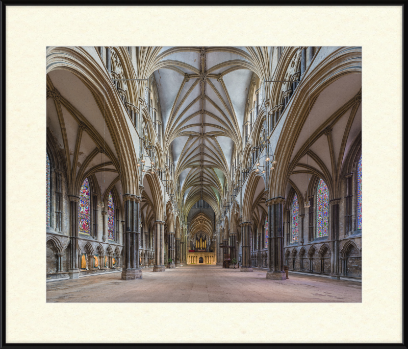 Lincoln Cathedral Nave 1, Lincolnshire, UK - Great Pictures Framed