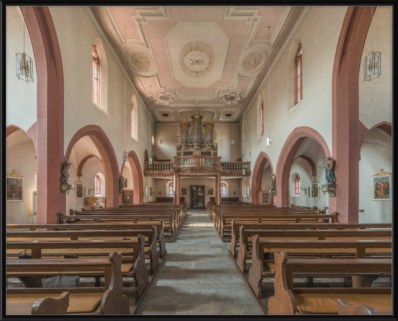 Mariä Geburt, Höchberg, Nave and Organ - Great Pictures Framed