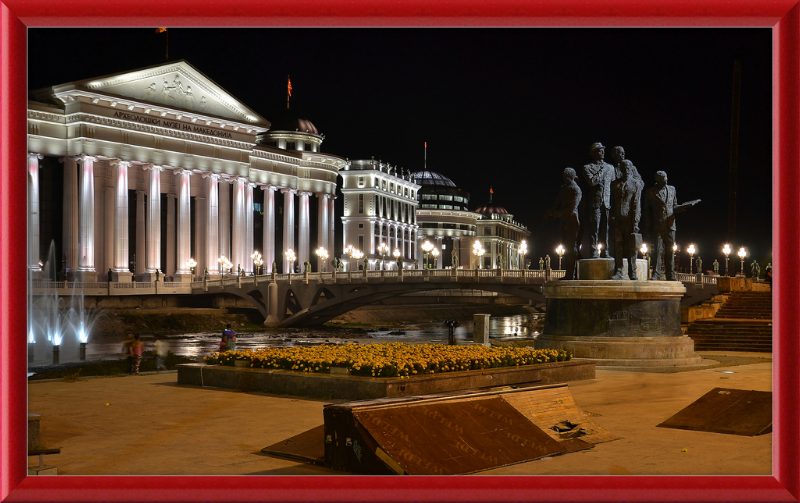 Archeological Museum of Macedonia by Night - Great Pictures Framed