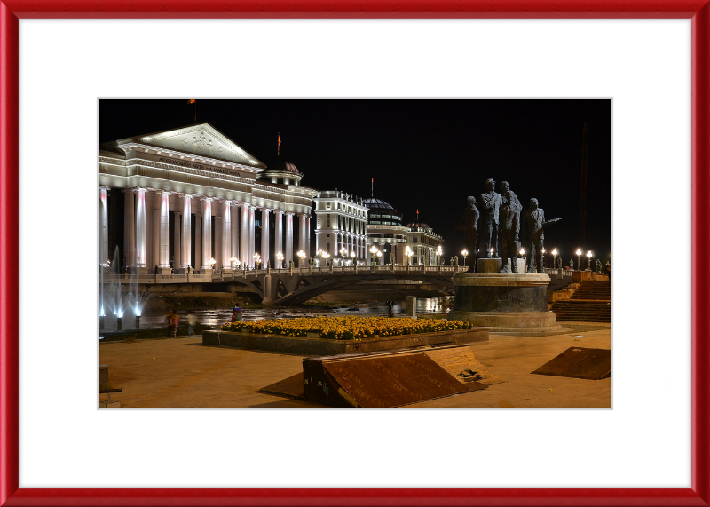 Archeological Museum of Macedonia by Night - Great Pictures Framed