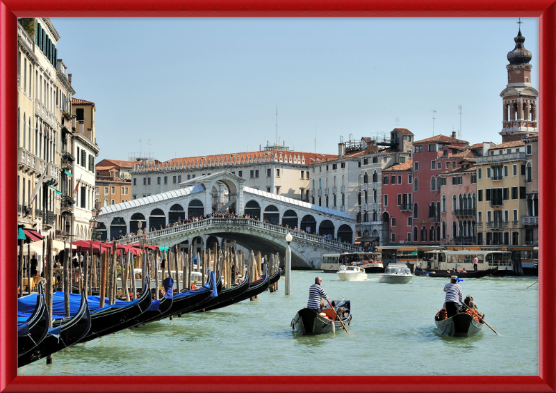 Rialto Gondoliers - Great Pictures Framed