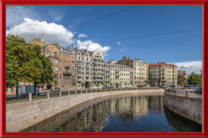Karpovka River Embankment - Great Pictures Framed