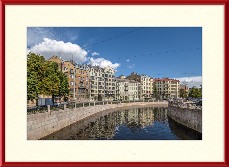 Karpovka River Embankment - Great Pictures Framed