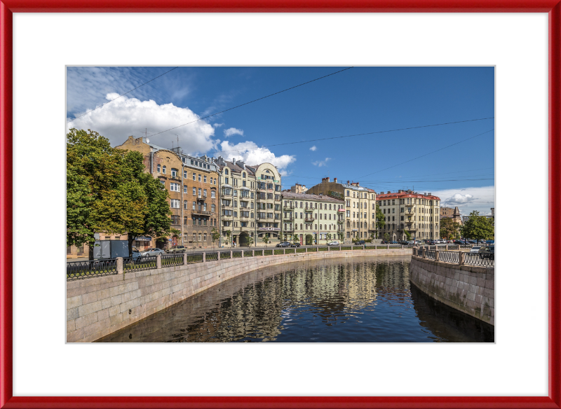 Karpovka River Embankment - Great Pictures Framed