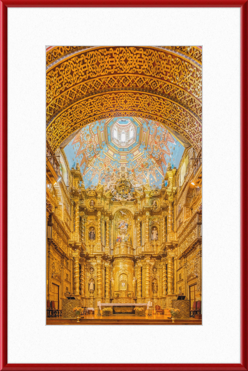 The Glorious Gold-Leafed Interiors of Iglesia de La Compañía, Quito - Great Pictures Framed