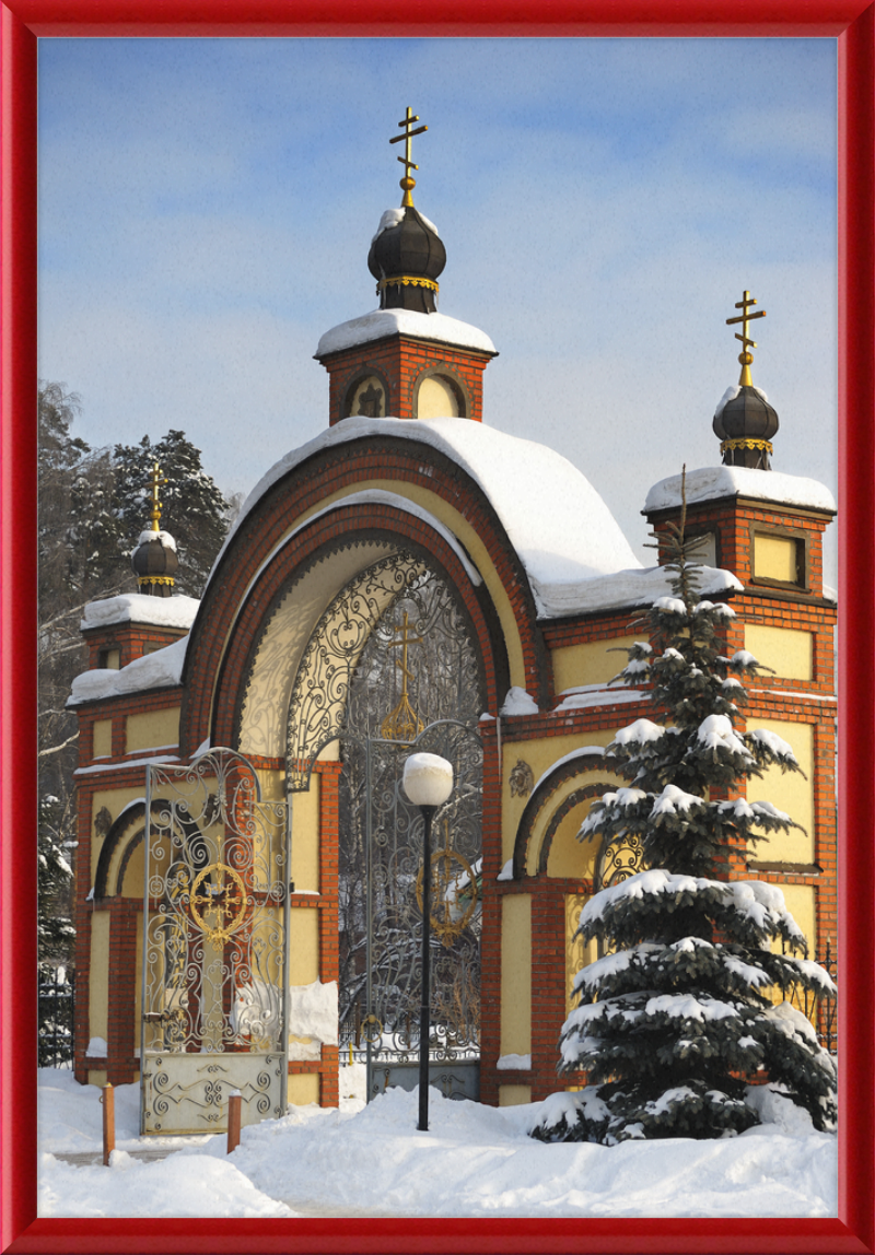 Gate to the Peter and Paul Church near Moscow - Great Pictures Framed