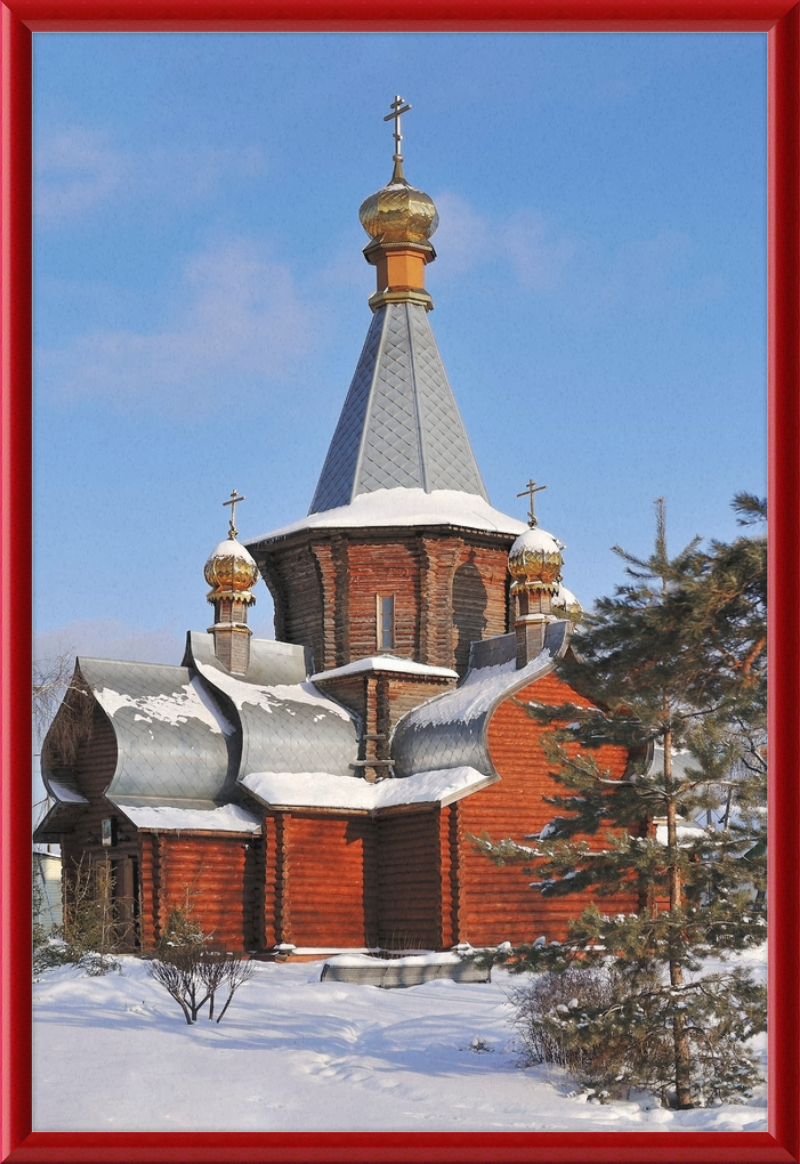 The Church of the Iviron Theotokos in Zhukovsky, Moscow Oblast. - Great Pictures Framed