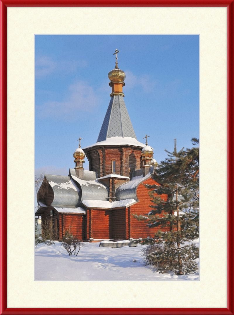 The Church of the Iviron Theotokos in Zhukovsky, Moscow Oblast. - Great Pictures Framed