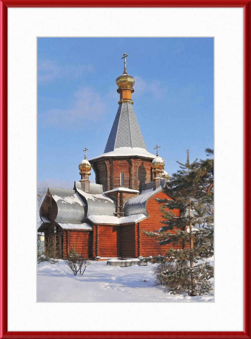 The Church of the Iviron Theotokos in Zhukovsky, Moscow Oblast. - Great Pictures Framed