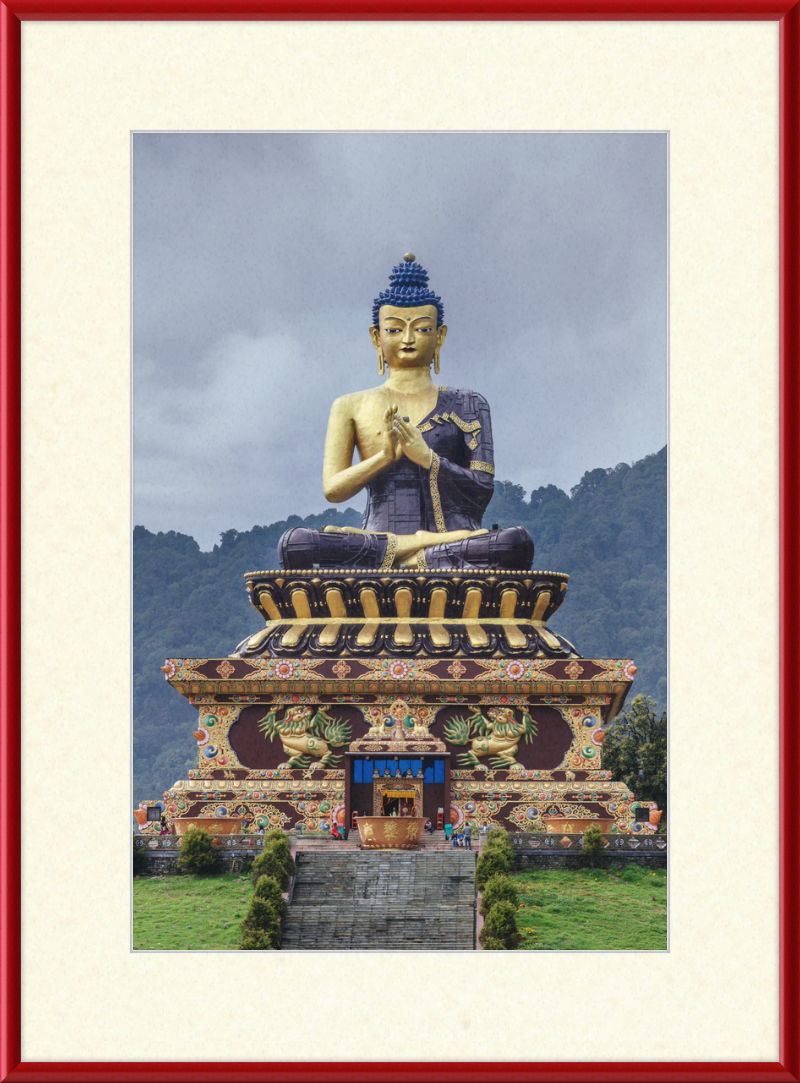 Large Gautama Buddha Statue in Buddha Park of Ravangla, Sikkim - Great Pictures Framed