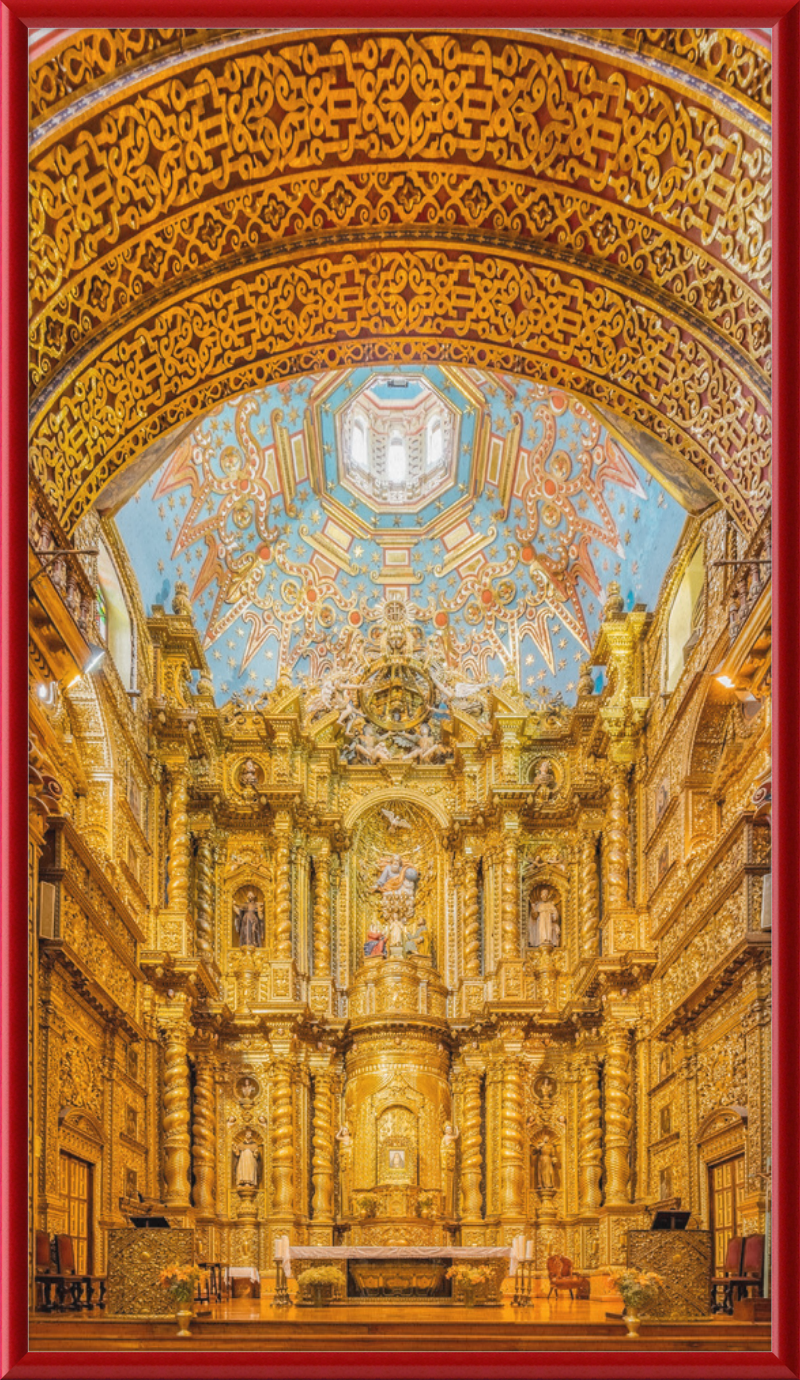 The Glorious Gold-Leafed Interiors of Iglesia de La Compañía, Quito - Great Pictures Framed